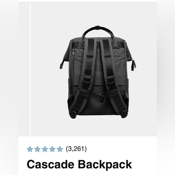 Black Cascade Backpack compact - Picture 2 of 9